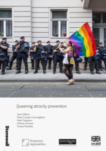 Cover image of report 'Queering Atrocity Prevention'